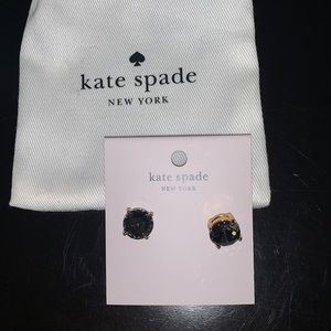 Kate Spade Black Diamond Earrings never worn